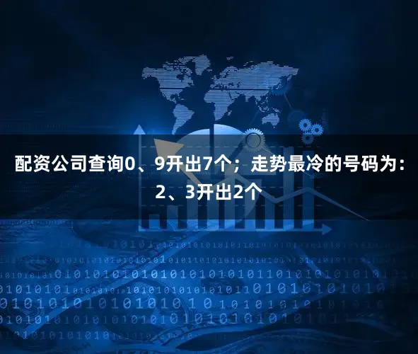 配资公司查询0、9开出7个；走势最冷的号码为：2、3开出2个